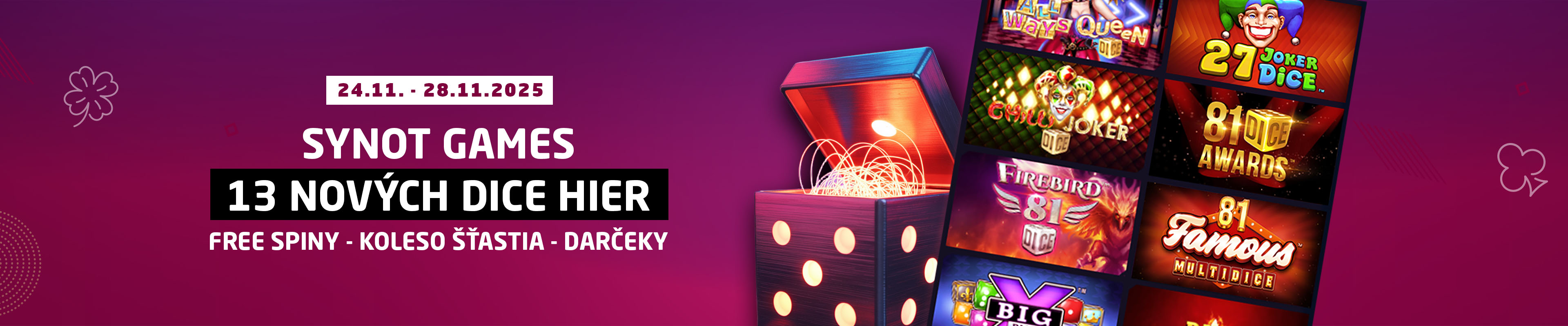 DICE týždeň so Synot Games